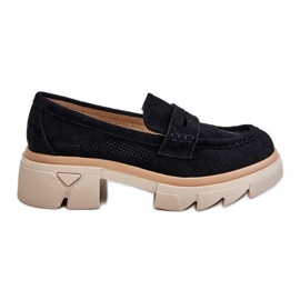 PM1 Dame Loafers Fladhælede Sko Sort Fletcher