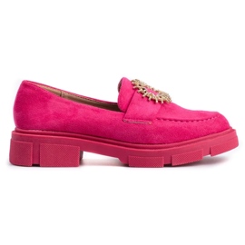 Damesko i fuchsia ruskind lyserød