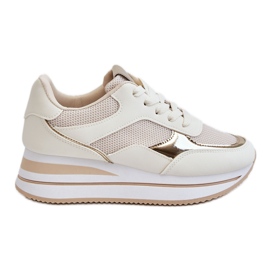 Kvinder Wedge Trainers Light Beige Ruby
