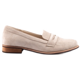 BM Kvinders mokkasiner Shelovet elegant beige