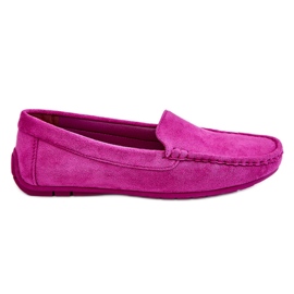 PE1 Dame ruskind Loafers Lilla Morreno violet lyserød