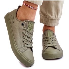Klassiske lave sneakers til kvinder Big Star LL274028 Grøn