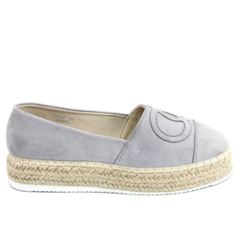 Chanelkikikiki Wela Grey espadriller grå