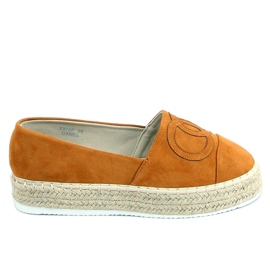 Chanelkikikiki Wela Camel espadriller brun