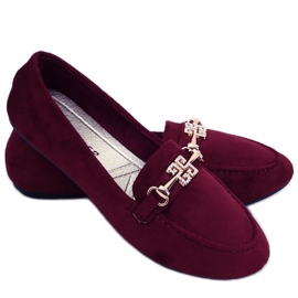Loafers til kvinder Chloe Wine rød