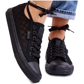 Klassiske lave sneakers Big Star LL274072 Sort