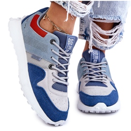 Damesneakers Big Star LL274421 Blå