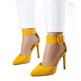 BM Orange lakerede pumps fra Sonya