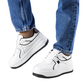 BM Juanita hvide platformssneakers