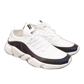 Dame sportssko benzin hvid Big Star FF274A052