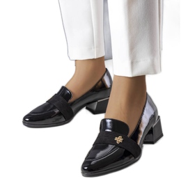 Vinceza pumps i sort lak