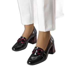 BM Teresa sortlakerede pumps