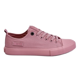 Klassiske lave sneakers til kvinder Big Star LL274027 Pink lyserød