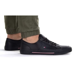 Sko Tommy Hilfiger Core Corporate Vulc M FM0FM04561 Bds sort