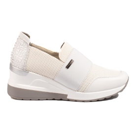 W. Potocki Potocki hvide wedge sneakers til kvinder