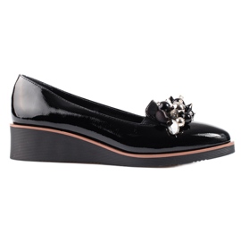 W. Potocki Potocki sorte wedge pumps til kvinder