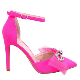 Seastar Triana Fuchsia Tulle Sløjfe stiletter lyserød