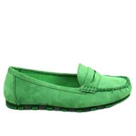 PA1 Anaya Green ruskinds loafers til kvinder grøn