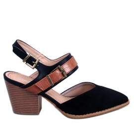 BM Chiatti Black Pumps med åben hæl sort