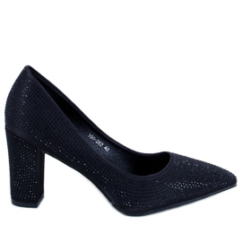 BM Marisa Black beaded højhælede pumps sort