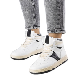 Sorte og hvide high-top sneakers fra Robin