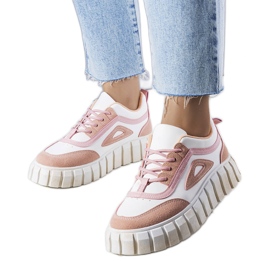 Pink platform sneakers fra Robyn lyserød