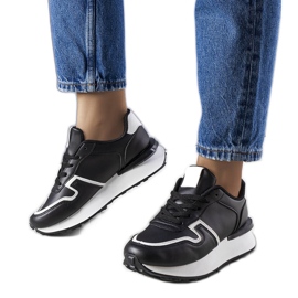 Sorte platform sneakers fra Blanche