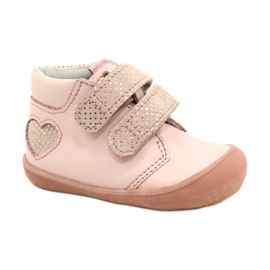 Velcro støvler Mazurek 1341 Pink Glitter Heart lyserød
