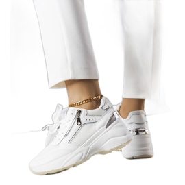 Hvide wedge sneakers