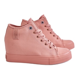 Hidden Wedge High Sneakers Big Star LL274036 Pink lyserød