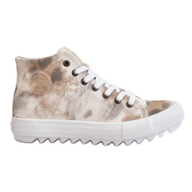Damesneakers Big Star LL274047 Hvid-grøn