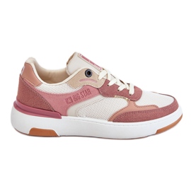 Damesportssko Sneakers Big Star LL274438 Pink-White hvid lyserød