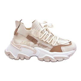 Damesok sneakers Beige Keaton