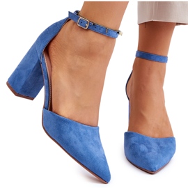 Blå Lexie Suede Pumps