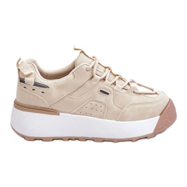 PS1 Sportssko til kvinder Platform Light Beige Dakari