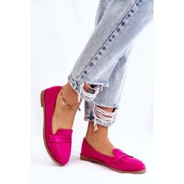 PS1 Komfortable ruskinds loafers til kvinder Fuchsia Lucca lyserød