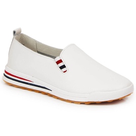 Hvide Filippo DP3510 slip-on sneakers i læder til kvinder