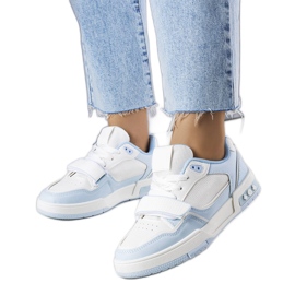 Kadie blå sneakers til kvinder hvid