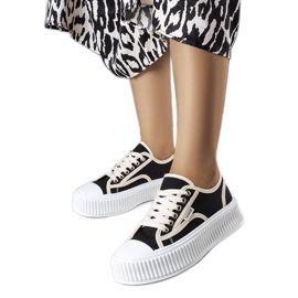 PA1 Sorte platform sneakers fra Connie