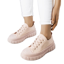 Pink platform sneakers fra Laverne lyserød