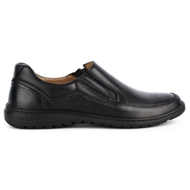WASAK Læder herre slip-on sko 0115W sort