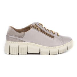 WASAK Damesko lædersneakers 0663W grå