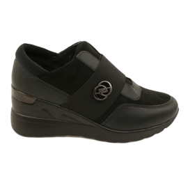 Slip-on Sko Wedge Sneakers Evento 23SP35-5320 Sort