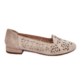 Gennembrudte Loafers Sergio Leone BL627 Beige