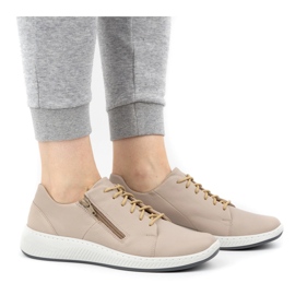 WASAK Damesko lædersneakers 0602W grå