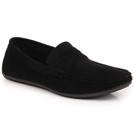 News Slip-on loafers i sort ruskind til mænd NYHEDER