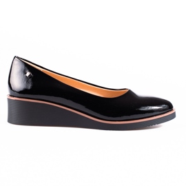 Vinceza sorte wedge pumps til kvinder