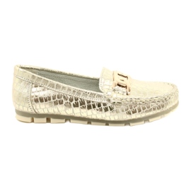Filippo DP3630/23 loafers i gyldne læder beige gylden