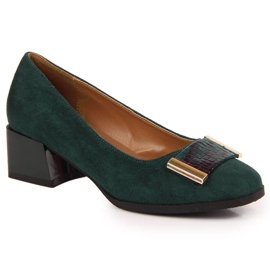 Dame pumps grøn ruskind Jezzi RMR2130A-9