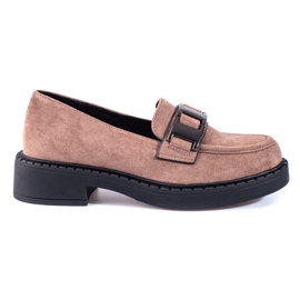 W. Potocki Dame ruskind loafers Potocki beige